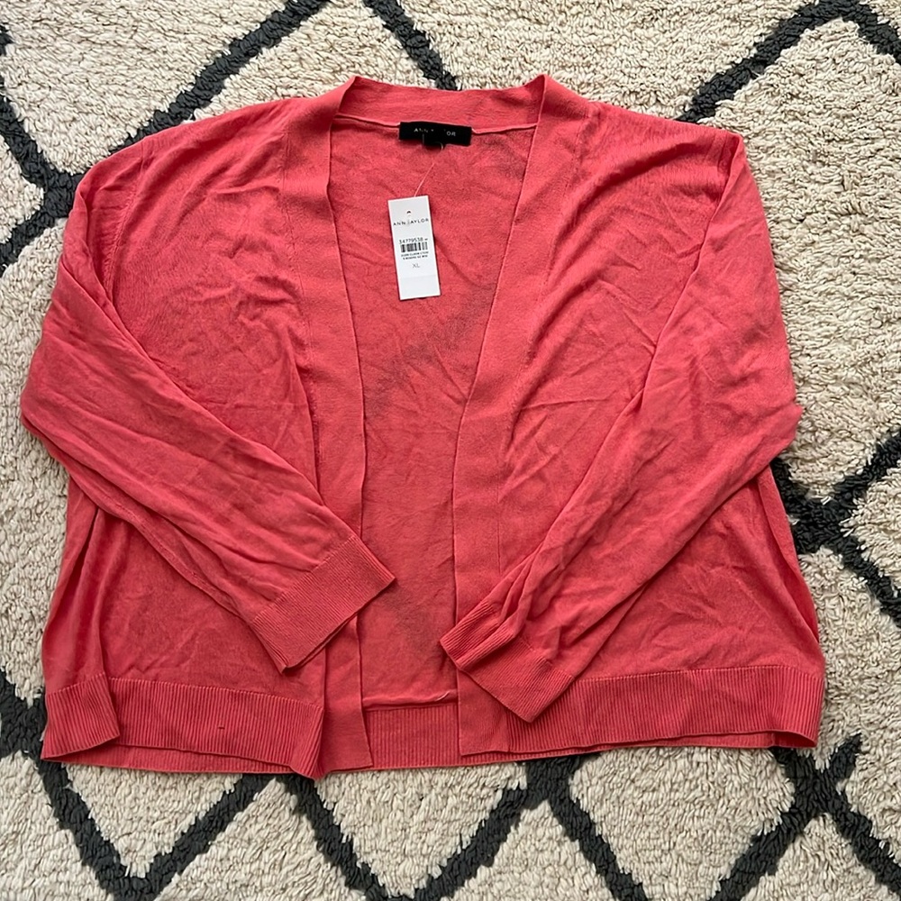 Women’s Ann Taylor coral shrug sweater